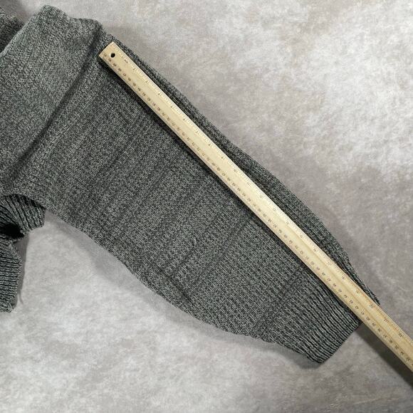 Vintage David Taylor Grey Acrylic Cozy And Baggy Knit Sweater - Picture 6 of 6